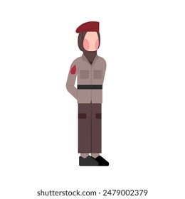 Character Of Indonesian Woman Police
