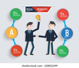 Character and info graphic design,clean vector