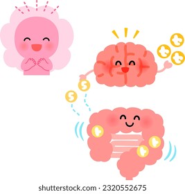Character of the intestines and brain that make serotonin