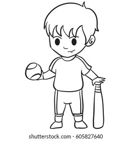 Character of kid sport collection