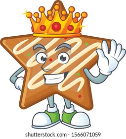 Character king in the star cookies cartoon