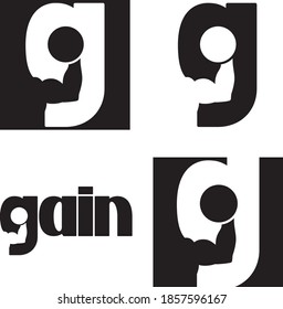 character letter "g" for logotype "gain"