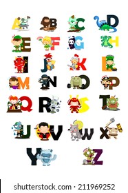 Character Letter Vector Set