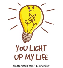 Character light bulb of satan you light up my life