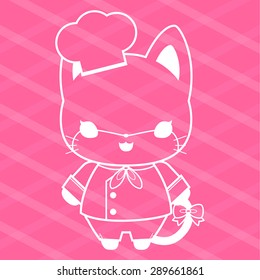 character line cat baker