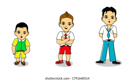 the character of the little student is still calm, and the older the character is getting different and wants to show his identity.