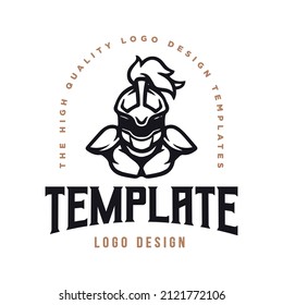 character logo templates. warrior character assassin logo vector.