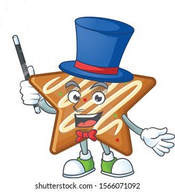 Character magician in the star cookies cartoon