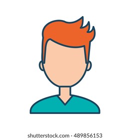 character male social network flat isolated