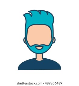 character male social network flat isolated