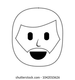 character man beard face laughing expression