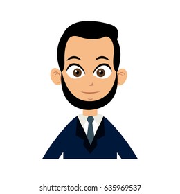 character man business with suit and tie image