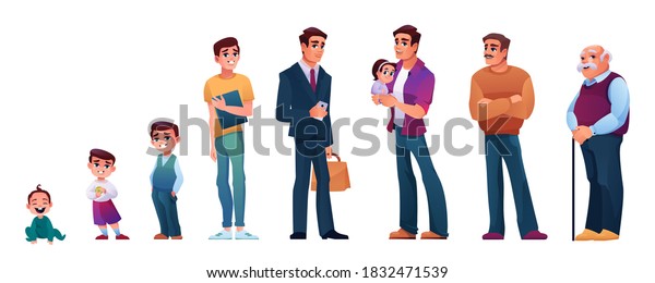 9,192 Age Stages Man Images, Stock Photos & Vectors | Shutterstock