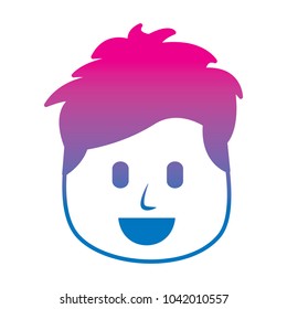 character man face laughing expression