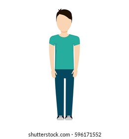 character man faceless image vector illustration eps 10