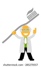 Character - Man Holding A Toothbrush
