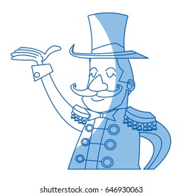 character man host circus show image