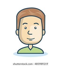 character man young isolated