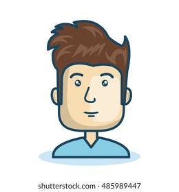 character man young isolated