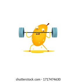 Der charmante Mango im Fitnessraum presst alle Säfte aus