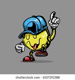 character mascot vector smiley yellow 3
