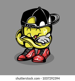 character mascot vector smiley yellow 4