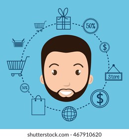 character money buy web vector illustration graphic