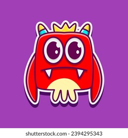 Character monster cartoon illustration vector design