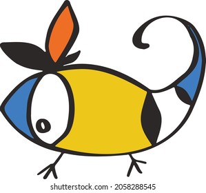 character monsters fictional funny cartoons animals vector