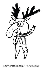 the character Moose. children's style