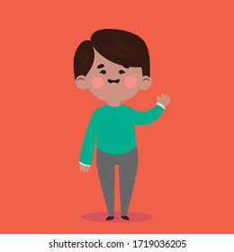 Character for motion design vector (boy).