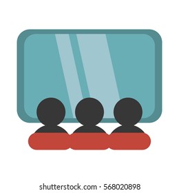 character movie cinema screen vector illustration eps 10
