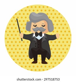 character musician conductor theme elements