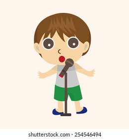 character musician theme elements