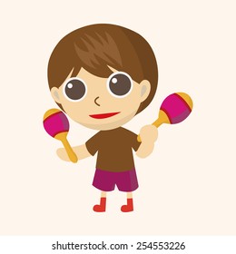 character musician theme elements