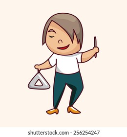 character musician theme elements