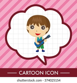 character musician theme elements