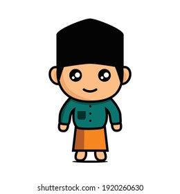 the character of a Muslim wearing a black cap in the month of Ramadan