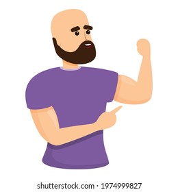 Character narcissism icon. Cartoon of Character narcissism vector icon for web design isolated on white background