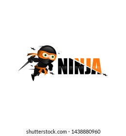 The character ninja symbol with the modern mascot esport logo is clean