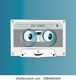 Character of the old audio cassette