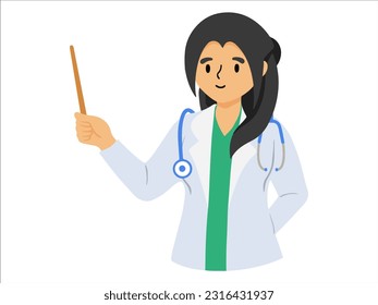 Character people Doctor wearing uniform
