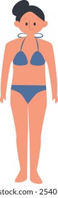 Character of People Doing Activities on the Beach. Isolated Vector Illustration