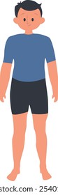 Character of People Doing Activities on the Beach. Isolated Vector Illustration