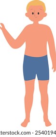 Character of People Doing Activities on the Beach. Isolated Vector Illustration