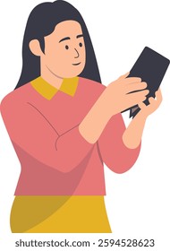 Character of Person Holding Empty Wallet. Vector Illustration in Cartoon Design.