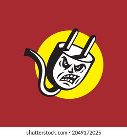 Logotipo de plug-in de caracteres, adecuado para logotipos de negocios, marcas, equipos, comunidades o lo que sea.