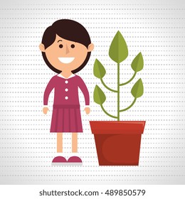 character pot plant