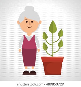 character pot plant