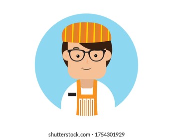 Character profile icon showing profession and gender.